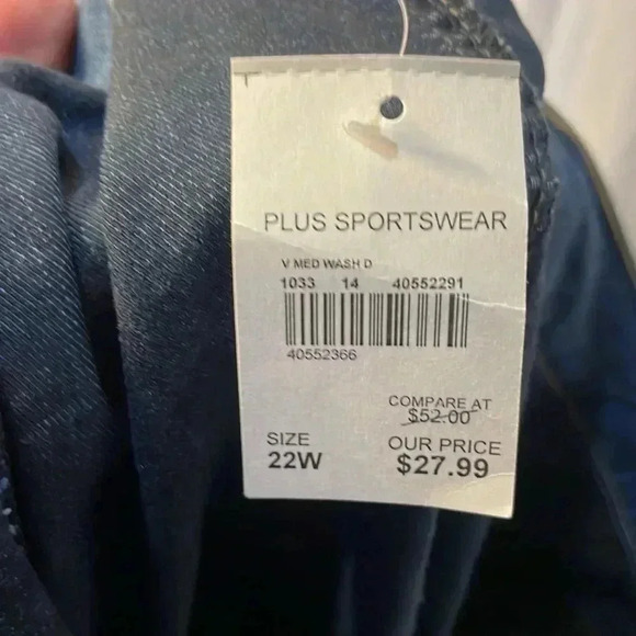 Plus Size Women’s Jean Skirt Cato with Solit 22W NWT - Picture 6 of 7